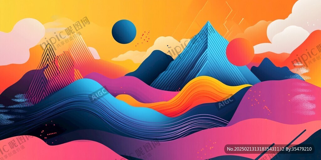 漸變風(fēng)格插畫