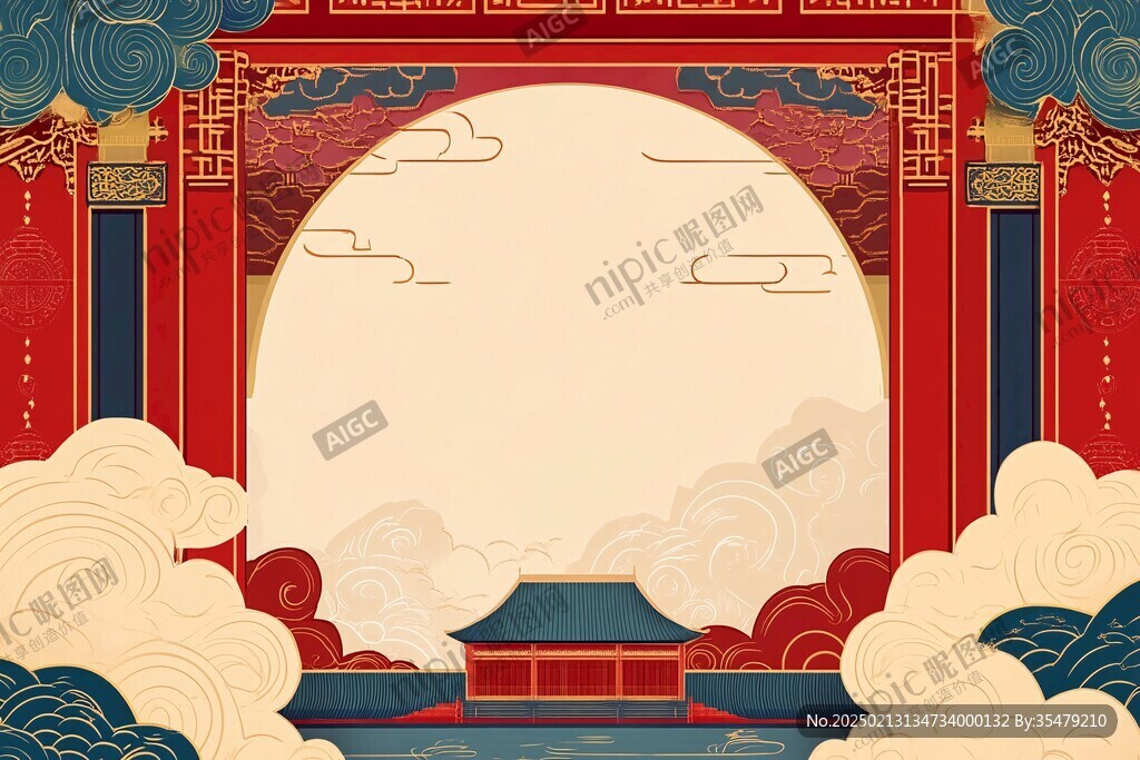 戲樓背景