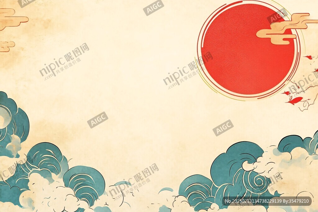 新春海新春背景