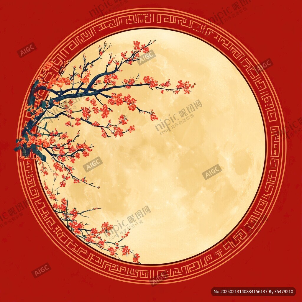 花好月圓素材