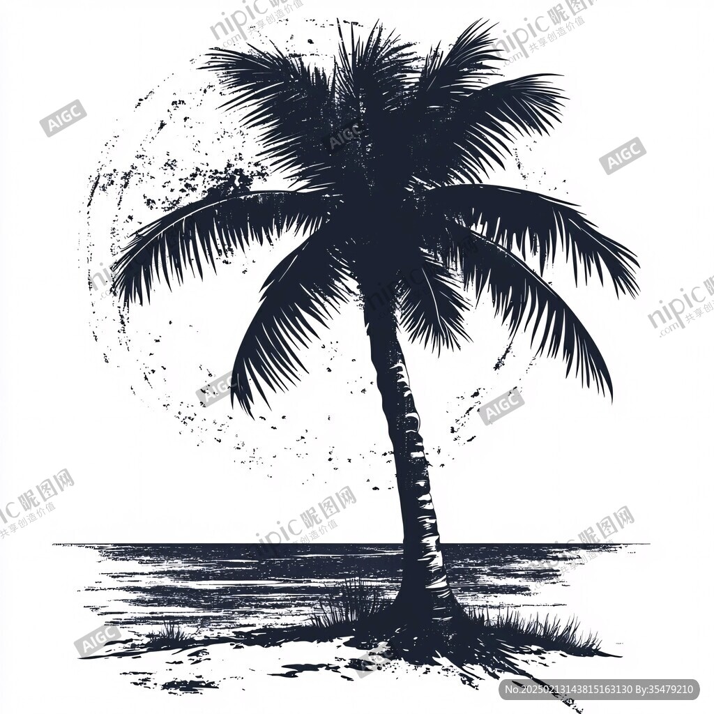 椰樹棕櫚樹海邊棕櫚樹