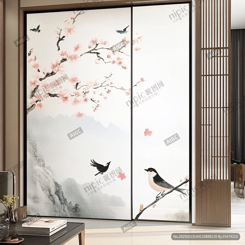 推拉門畫
