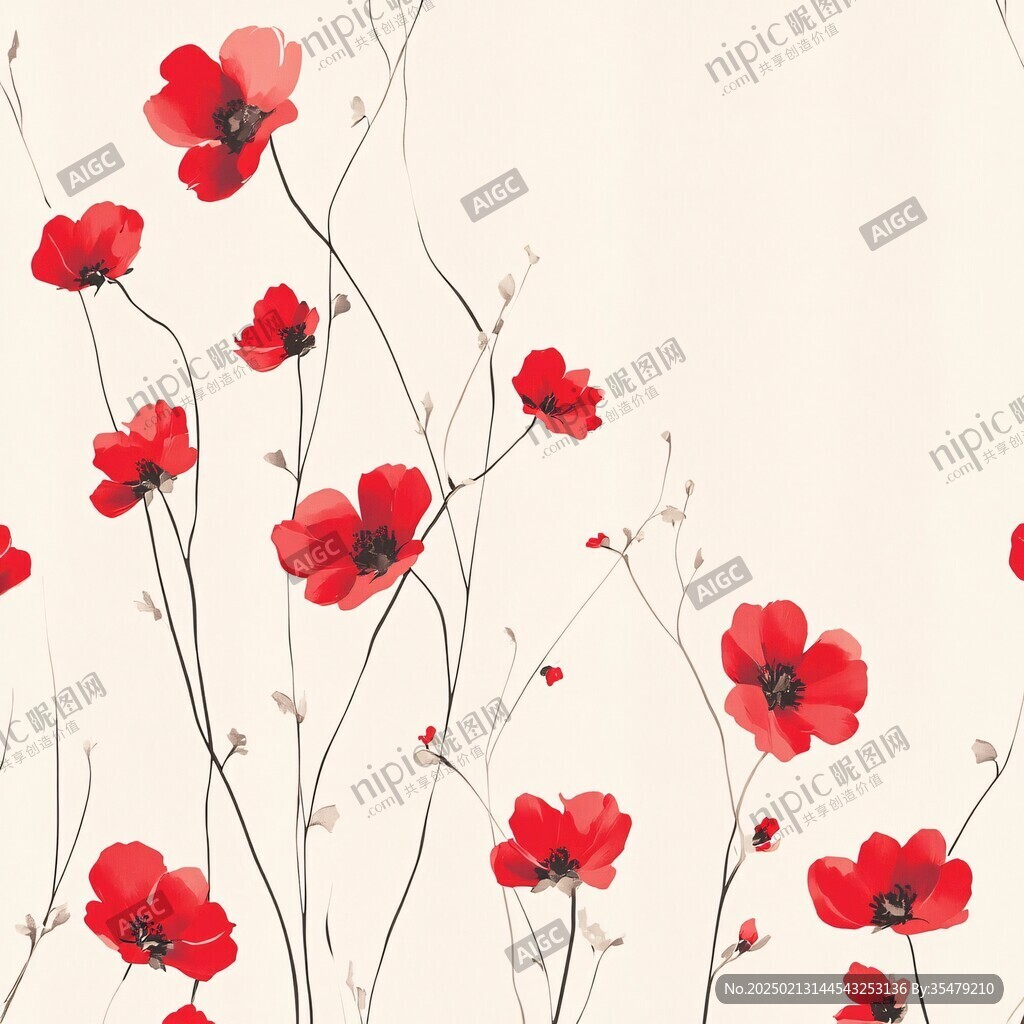 小紅花壁紙