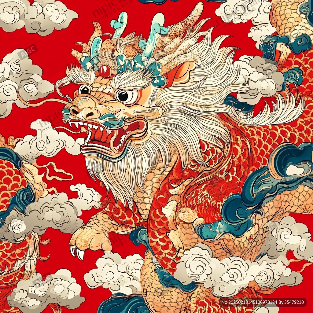 龍年文創(chuàng)插畫