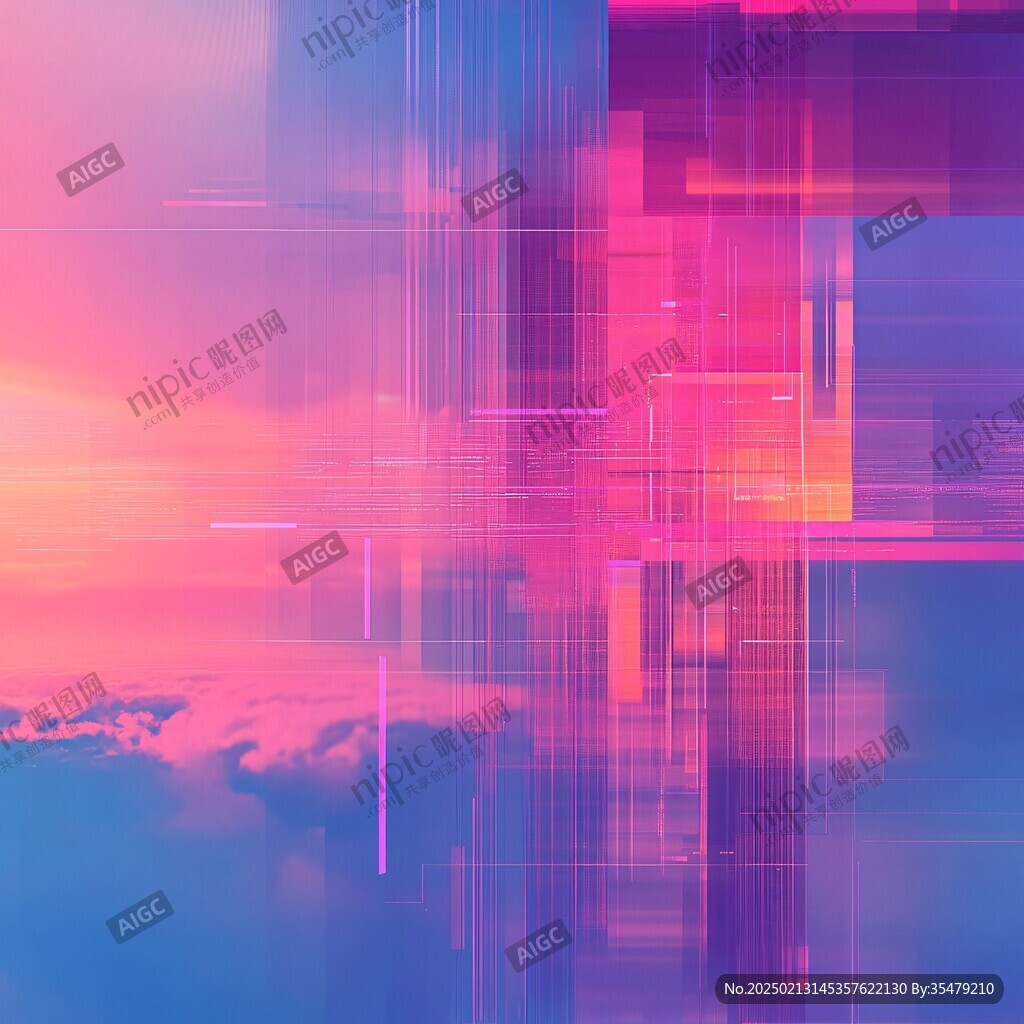 紫色漸變科技背景