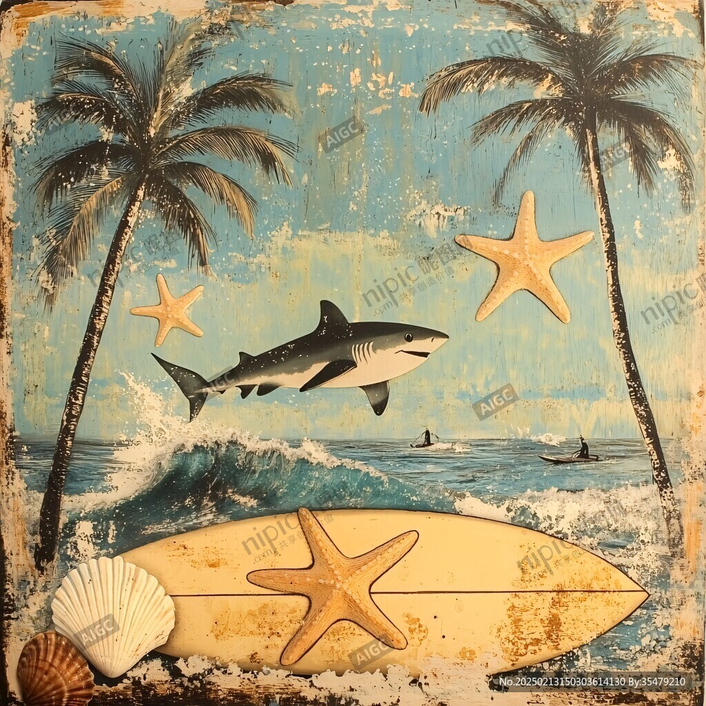海洋3d地貼畫
