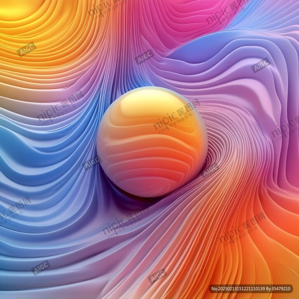 立體感酷炫漸變背景