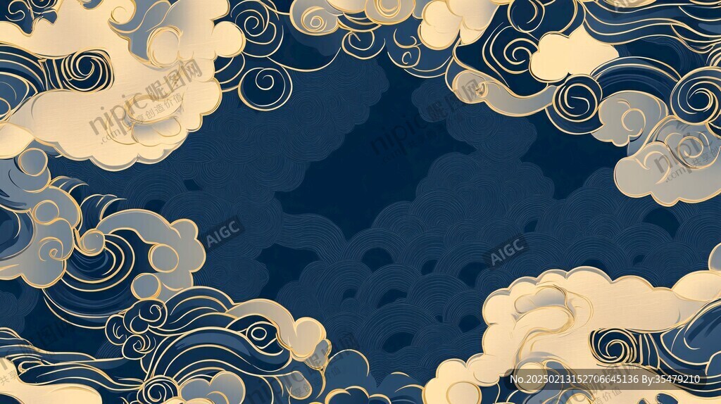 海水云紋