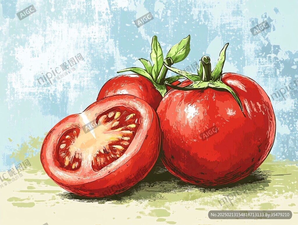 西紅柿插畫