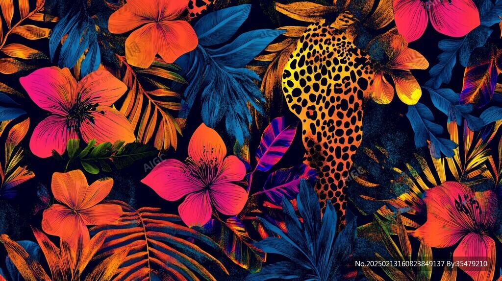 熱帶動植物圖案