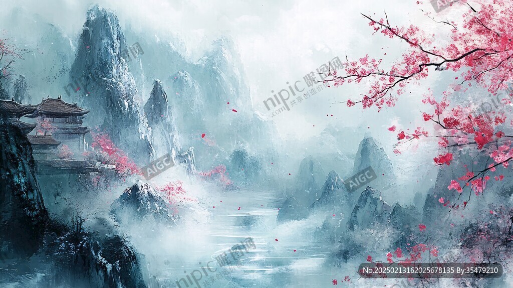 高清古風山水