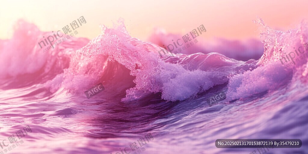 浪花高清背景