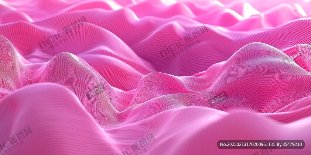粉紅色的3d山脈