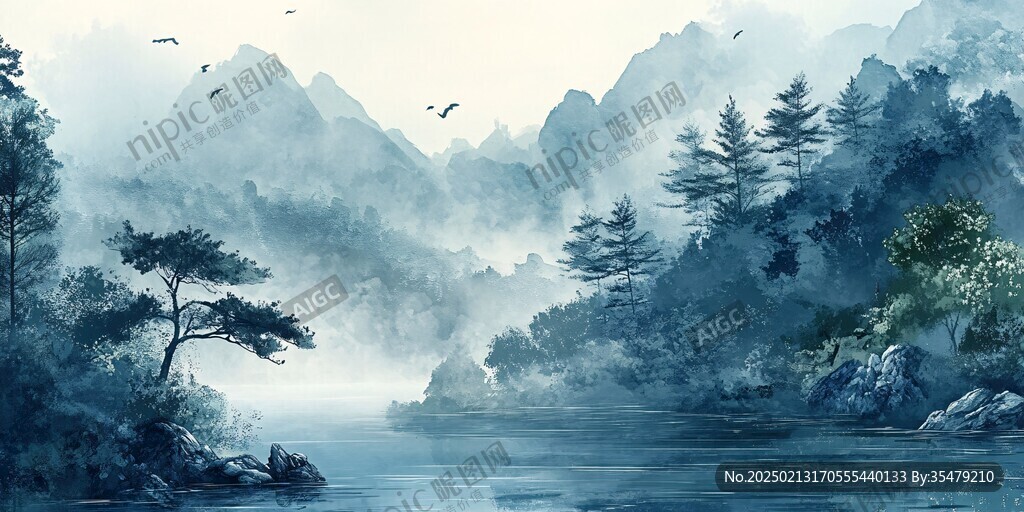 高清古風山水