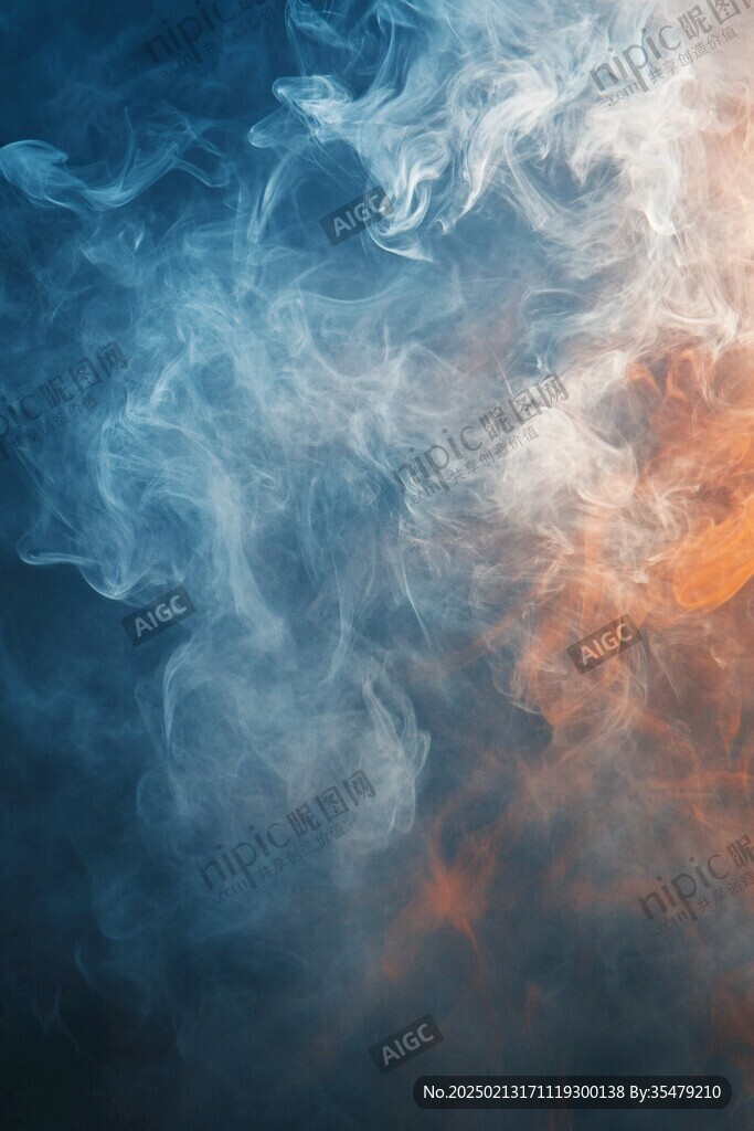 煙霧裝飾畫
