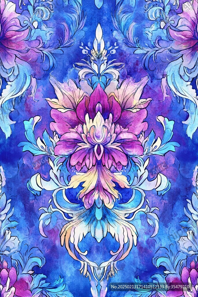 華麗華美印花圖案