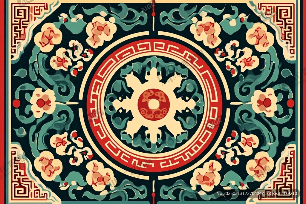 土族插畫圖案