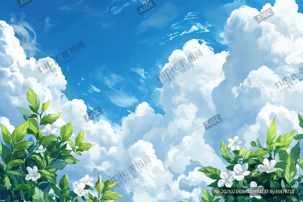 動(dòng)漫風(fēng)格白云