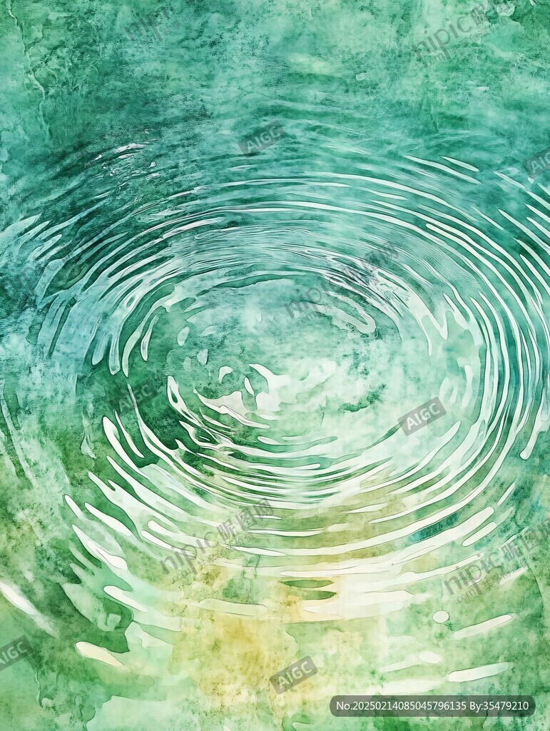泉水插畫