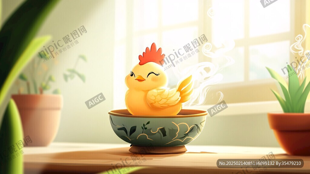雞煲插畫