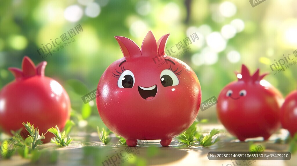 番茄卡通形象ip