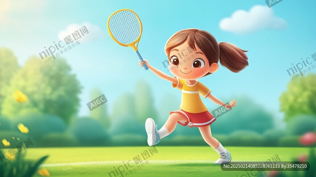 運(yùn)動幼兒天真插畫