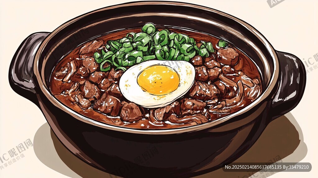 肥腸飯插畫