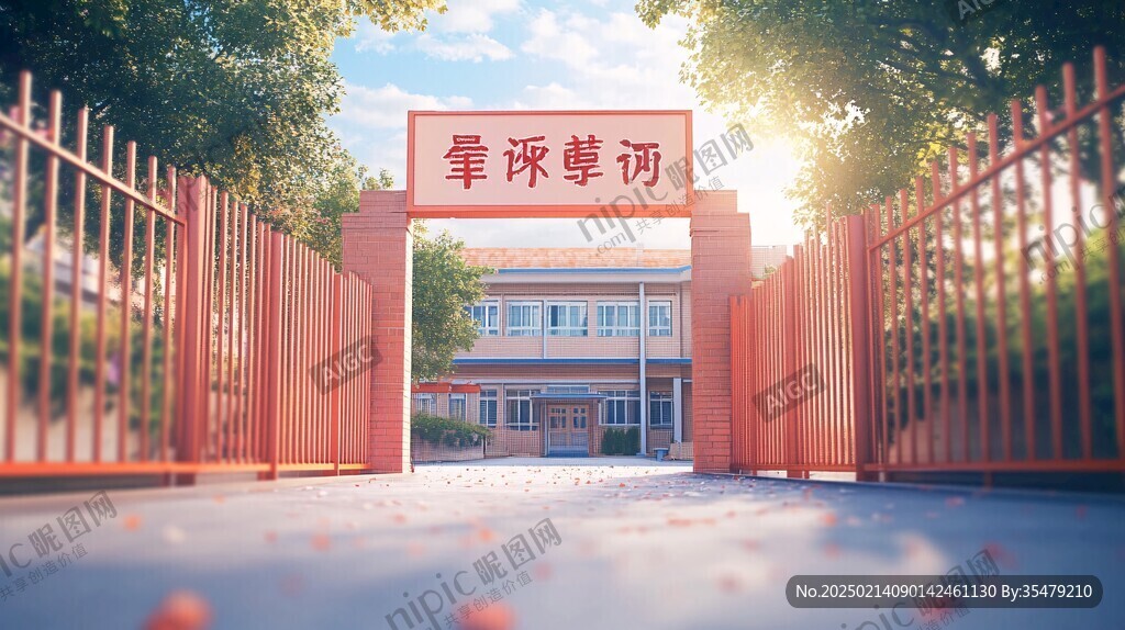 中學(xué)開學(xué)門頭