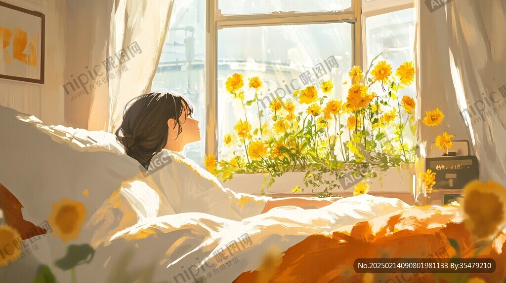 早晨陽光插畫