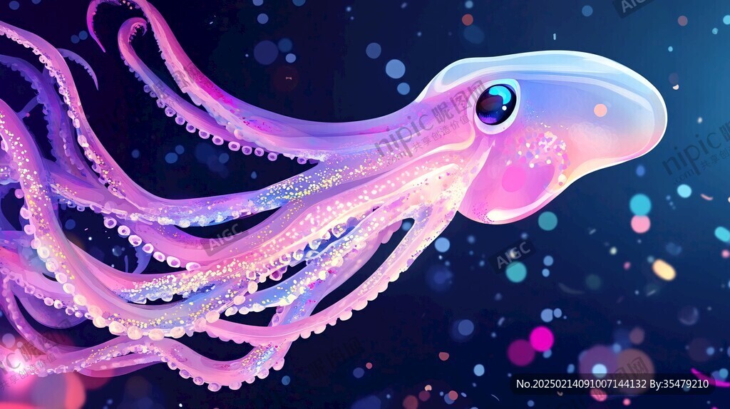 烏賊插畫