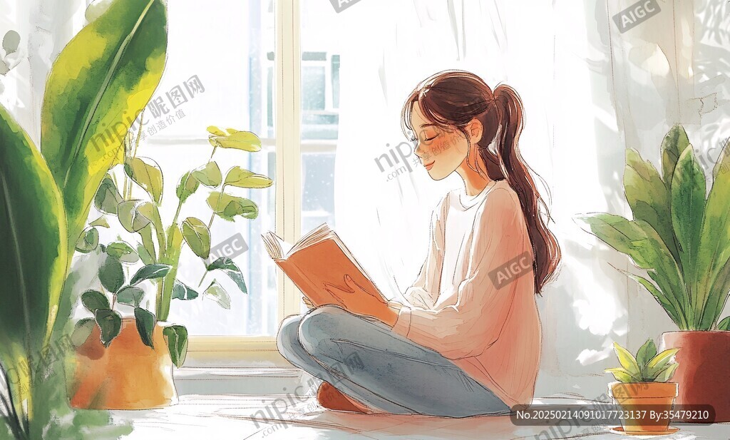 閱讀插畫插圖