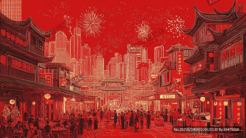 洪崖洞插圖
