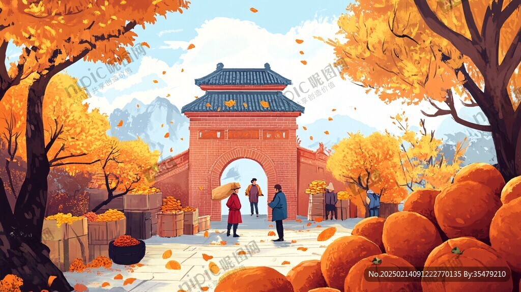 華南理工大學(xué)旅游插畫