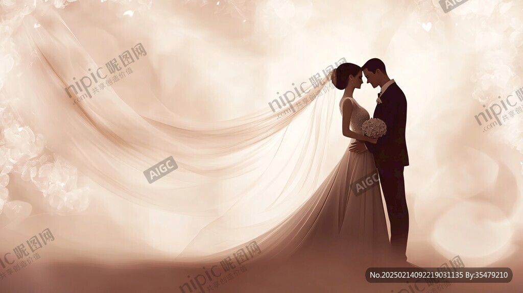 情侶婚慶背景