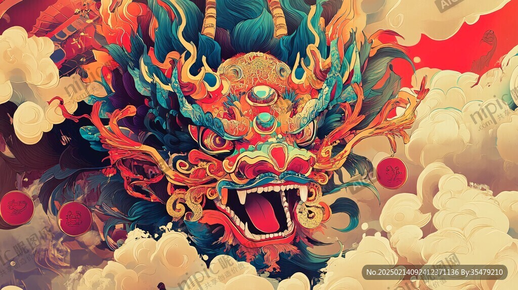 龍年文創(chuàng)插畫(huà)