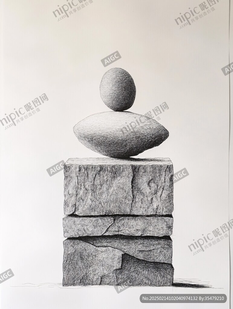 禪意石材雕塑藝術小品