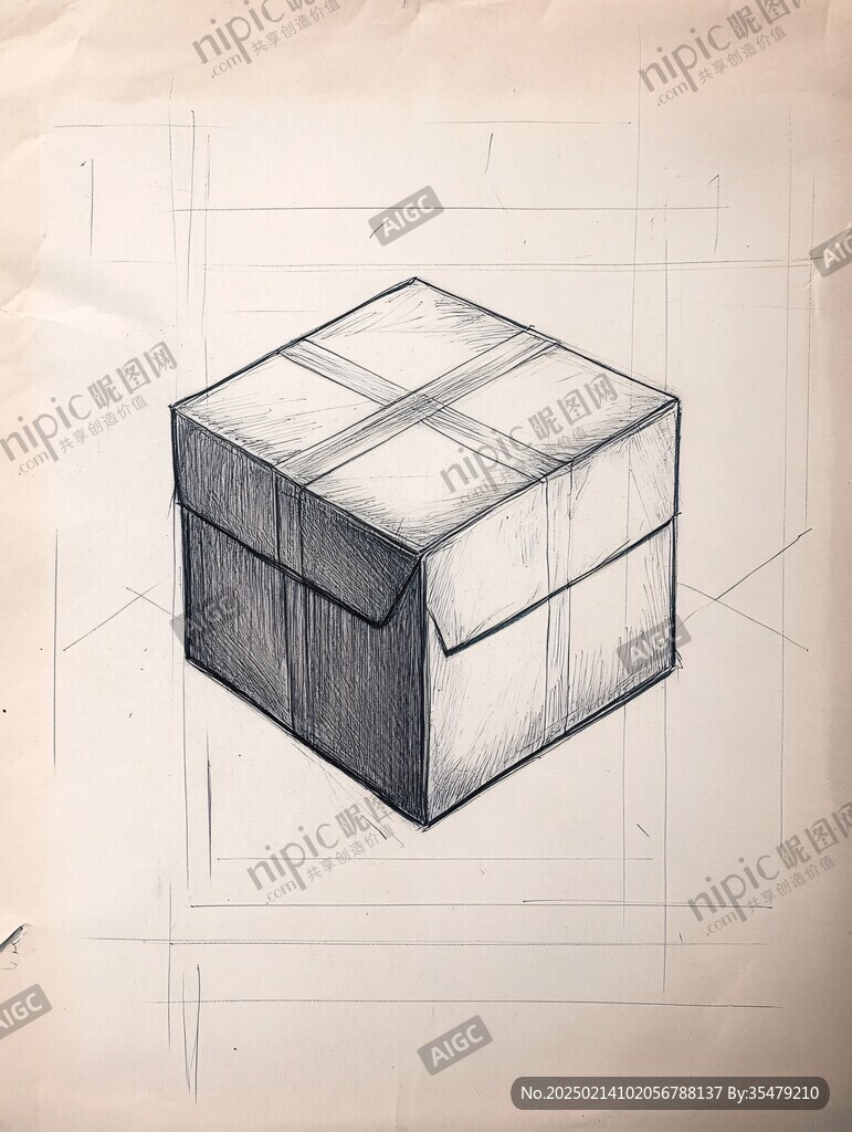方盒插畫設計