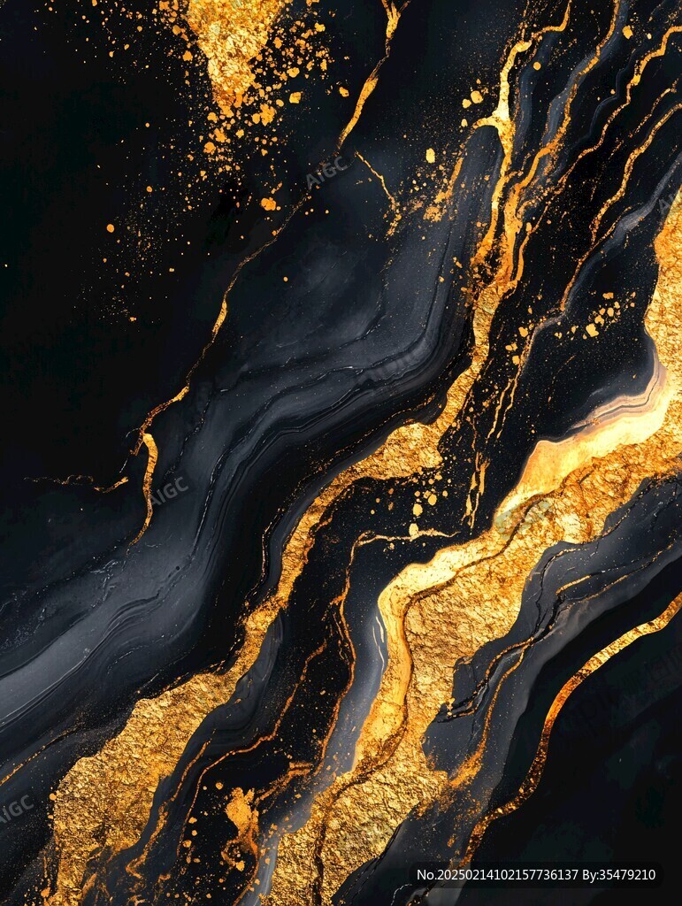 黑金奢華流金