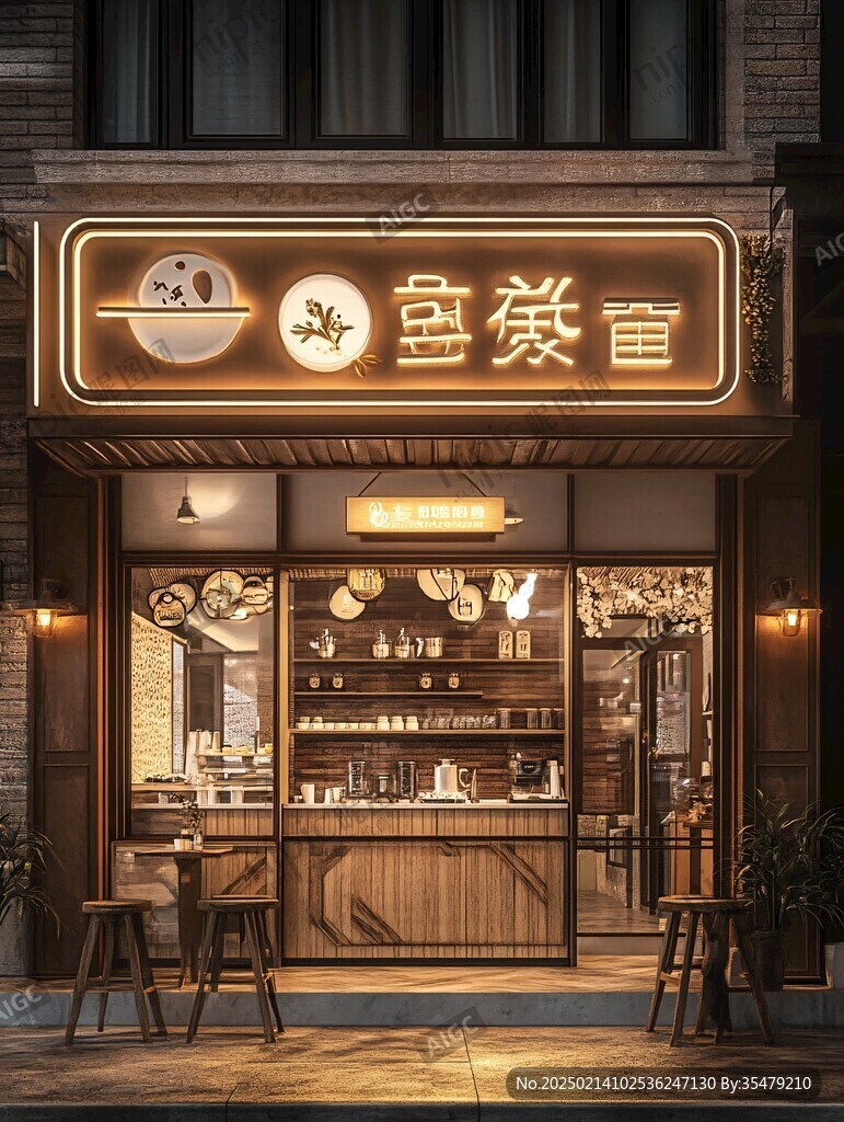 現(xiàn)代餐飲門頭