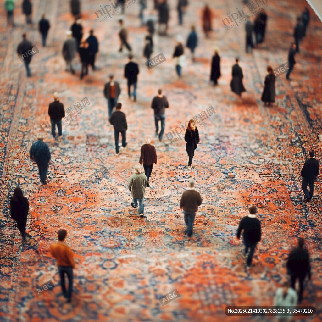 穿梭的人群