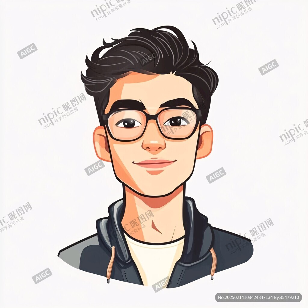 卡通年輕小伙頭像