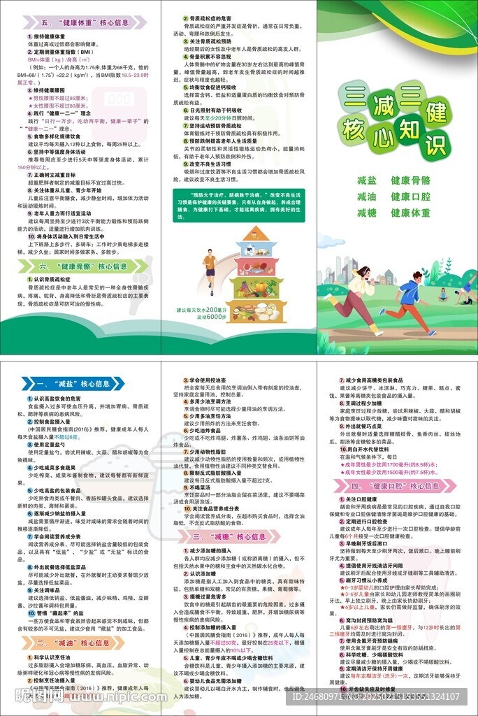 三減三健宣傳折頁 手冊