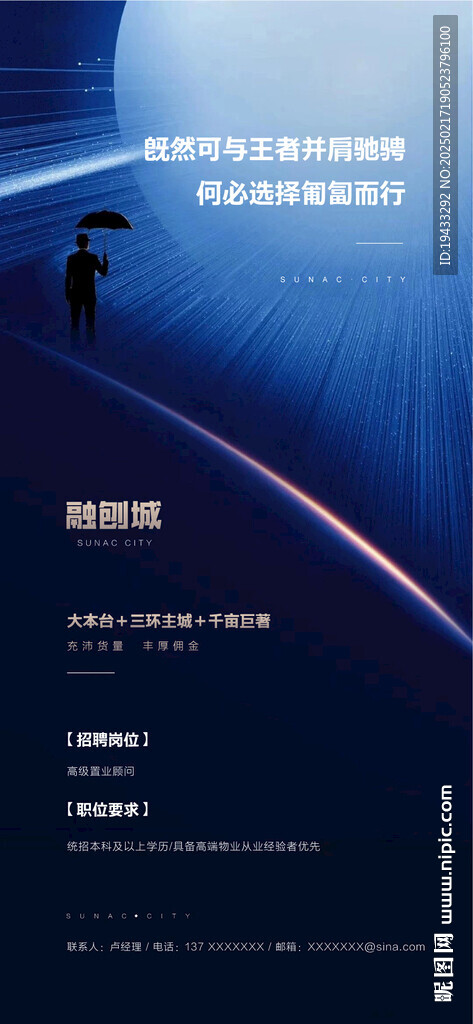 房地產銷售精英招聘海報