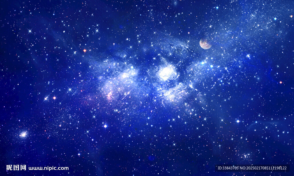 藍(lán)色宇宙星空背景