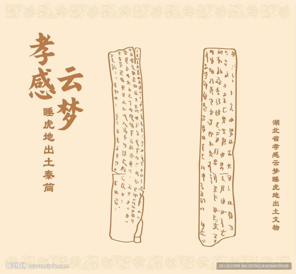 湖北省孝感云夢睡虎地秦簡