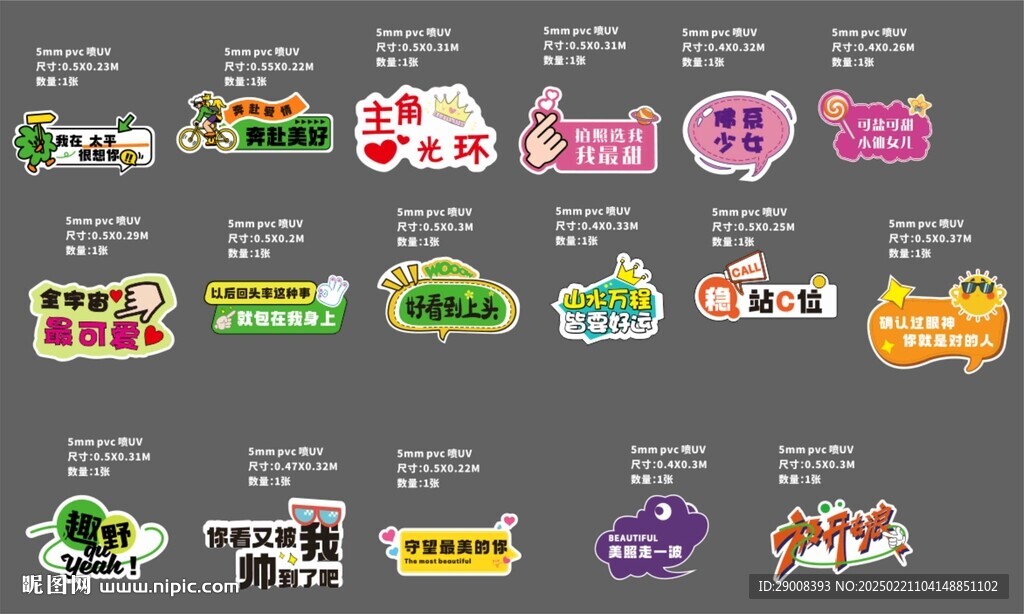 卡通指示牌