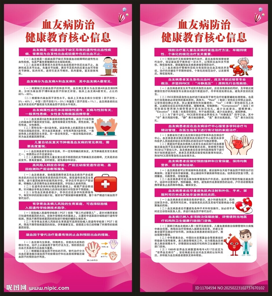 血友病日展架
