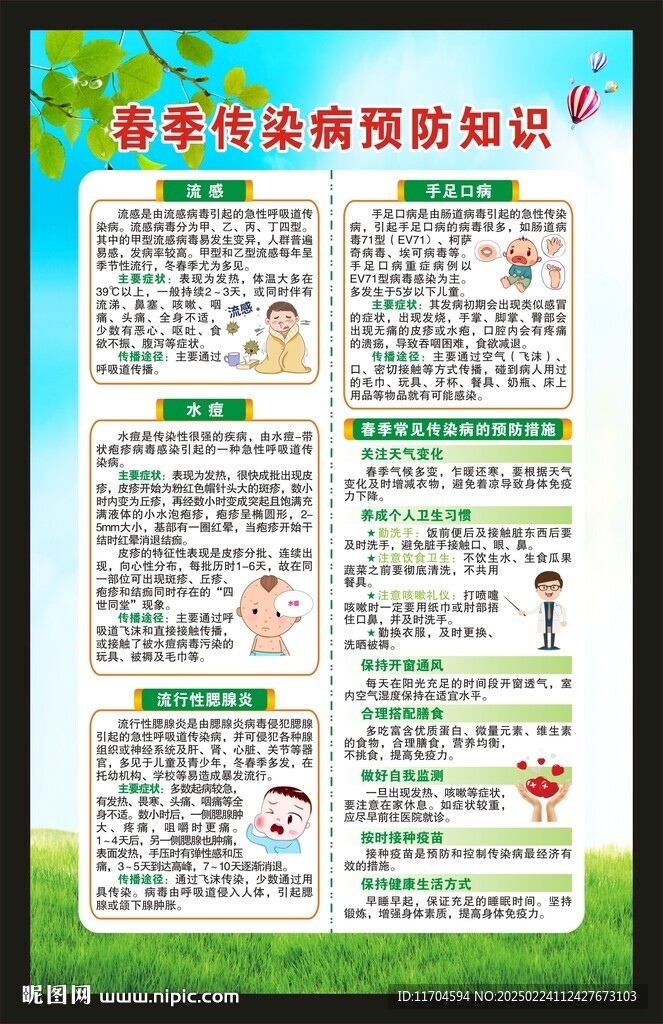 傳染病預(yù)防知識(shí)海報(bào)