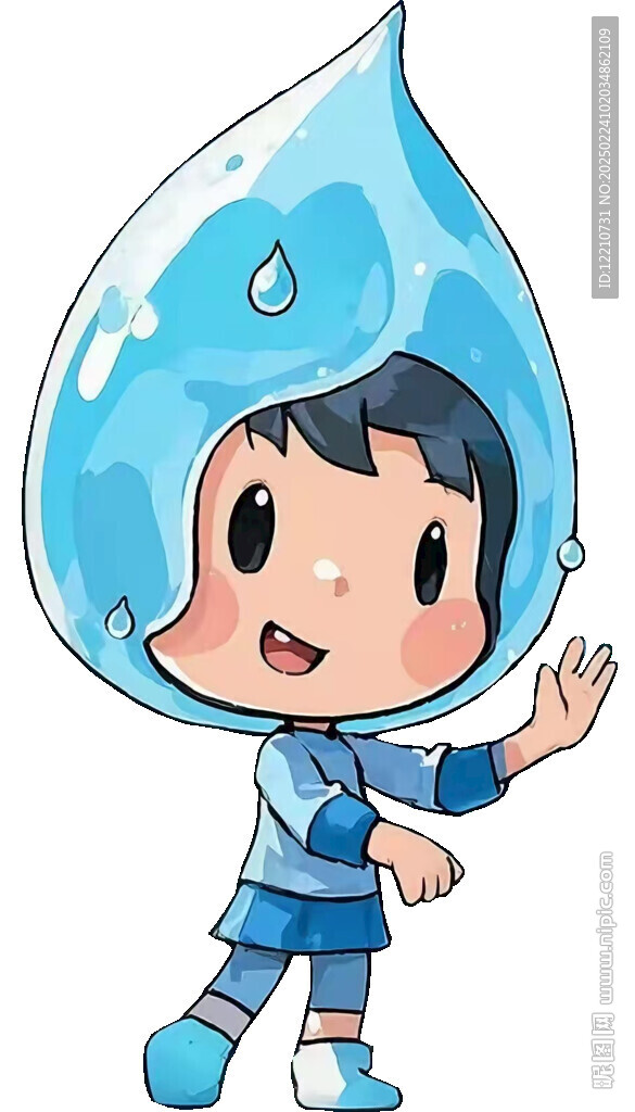 卡通水滴形象