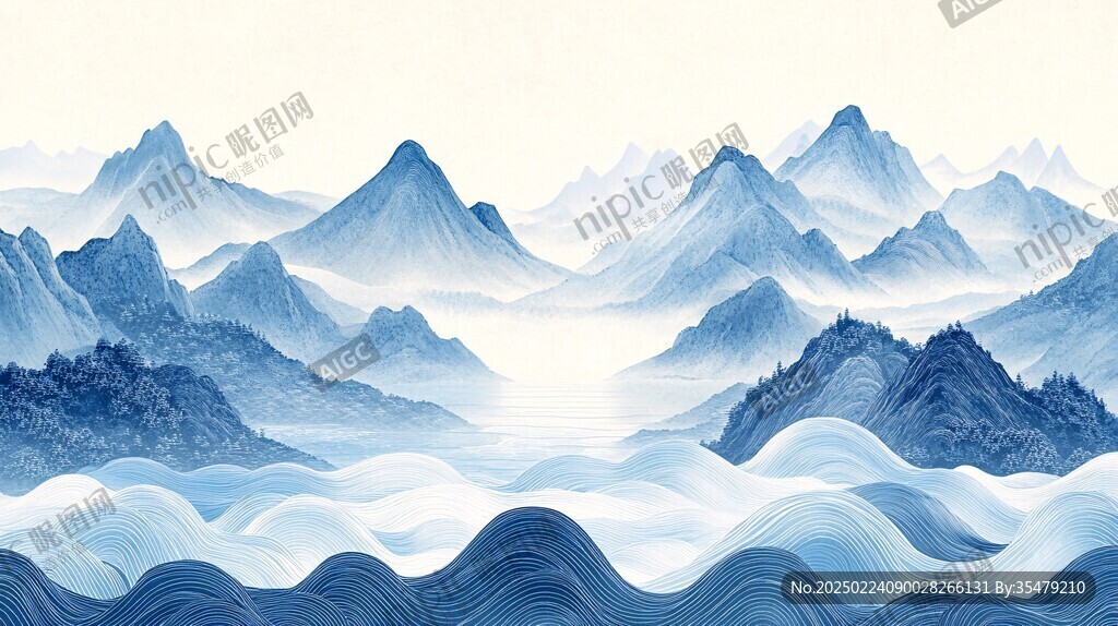 巨幅山水新中式山水
